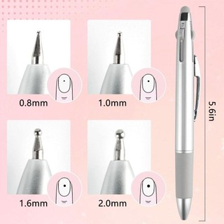 Bút chấm móng nghệ thuật OAKANDME 4 trong 1, thiết kế bấm, nhiều kích thước, dụng cụ vẽ móng chuyên nghiệp