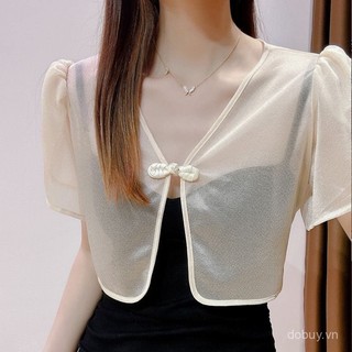 Áo Bolero hiện đại kiểu Philippines thanh lịch che phủ áo blouse trang trọng thường ngày