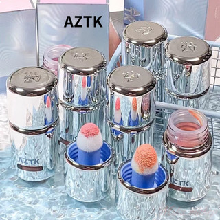 AZTK Phấn Má Hồng Bao Bì Mới Da Mạnh Mẽ Tan Chảy Mặt Đỏ Tự Nhiên Cho Bé Gái