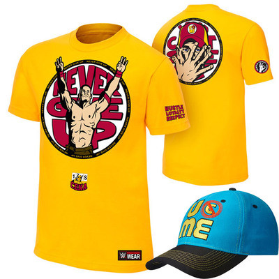 Quần áo WWE John Cena áo thun ngắn tay cotton cao cấp