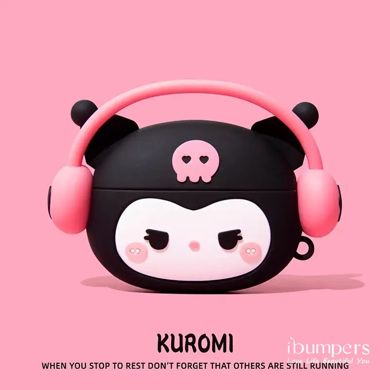 Ibumpers Vỏ tai nghe Crayon Shin Chan dễ thương cho Airpods / Airpods Pro Tai nghe Bluetooth Silicon dày Vỏ bảo vệ chống rơi