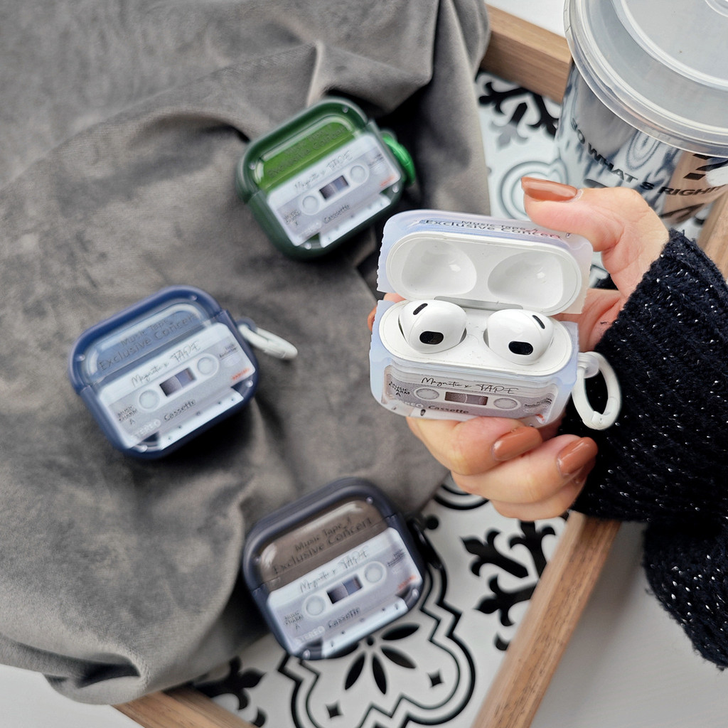 Vỏ bảo vệ Air AirPods 4 Vỏ bảo vệ Băng Radio Pro 2 có khóa lò xo có móc Vỏ tai nghe toàn diện chống sốc thế hệ 1 / 2 / 3