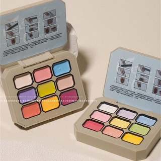 Baoshiman 9 lưới/1 bộ gel móng tay rắn chắc phong cách Nhật Bản màu macaron nude keo phototherapy nghệ thuật móng tay cho tiệm làm móng