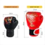 Găng tay Kickboxing JUNYUE88US, Găng tay duỗi thoáng khí màu đỏ / xanh, Găng tay chiến đấu Muay Thái Da PU Unisex Găng tay đấm bốc Huấn luyện đấm bốc