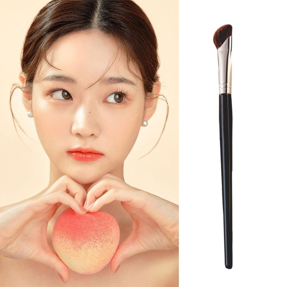 Bàn chải trang điểm bóng mũi di động có góc mềm mại Nửa đồng ngành Mũi lên tạo công cụ đường viền J2z9