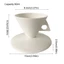 Bộ cốc Espresso sứ DONOVANQQ, Cốc cà phê tối giản xương Trung Quốc, Cốc trà hình nón cổ điển Cốc Demitasse Cafe