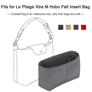 Bộ tổ chức túi phù hợp cho túi Longchamp Pliage Xtra M HOBO, lớp lót bên trong bằng nỉ, phụ kiện túi xách