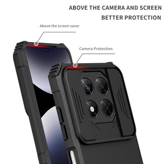 Dành Cho Redmi Note 14 Pro 4G / 5G Ốp Lưng Có Trượt Camera Chân Đế Chống Sốc Bảo Vệ Siêu Mỏng