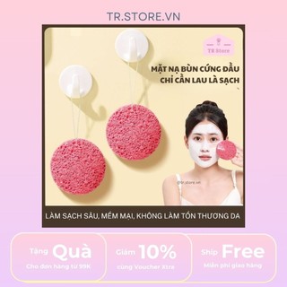 Miếng bọt biển rửa mặt tẩy trang GECOMO - Dùng cho mọi loại da, dễ dàng làm sạch