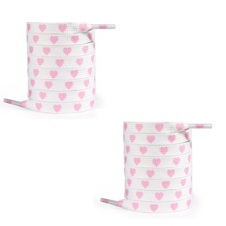 JOJO 100cm Dài In Hình Trái Tim Dây Giày Đế Bằng 9 Mm Cho Người Lớn Tuổi Teen Polyester Dây Giày Dây Giày Cho Giày Thể Thao Xe Lửa