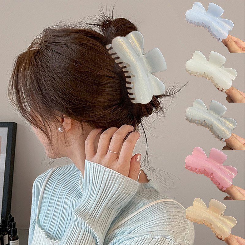Mùa Hè Hàn Quốc Hồng Bướm Đầu nữ cao cấp phong cách mới đi áp lực thẻ tóc