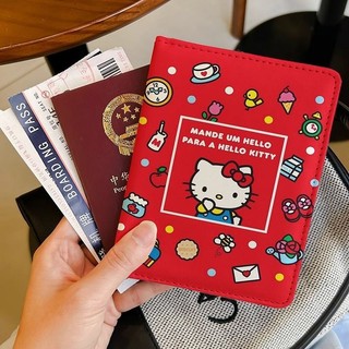 Hộp bảo vệ túi đựng hộ chiếu Kitty hoạt hình dễ thương