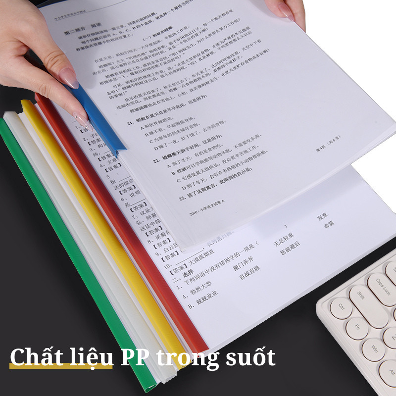 File Gáy Rút Đựng Tài Liệu A4 - Bìa Kẹp Hồ Sơ Trong Suốt, Tiện Lợi Cho Học Sinh, Sinh Viên Và Văn Phòng