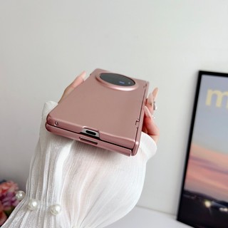 Ốp Lưng Cứng PC Siêu Mỏng Cho Vivo X Fold 3 5G Slim Tự Động Bản Lề Lò Xo Có Kính Cường Lực Cho Vivo X Fold 3 Pro