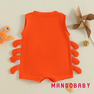 MG-Baby Jumpsuit Không Tay Cổ Tôm Hùm Áo Liền Quần Mùa Hè Cho Bé Gái Bé Trai