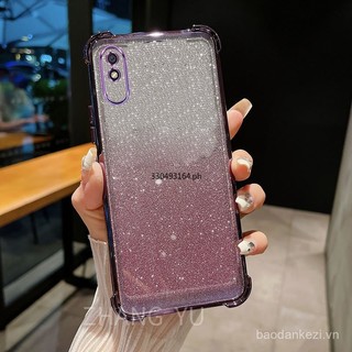 Ốp lưng cho điện thoại Redmi 9A, chống sốc, có gương trang điểm 3D, giá đỡ, ốp mềm mới, đeo như vòng tay