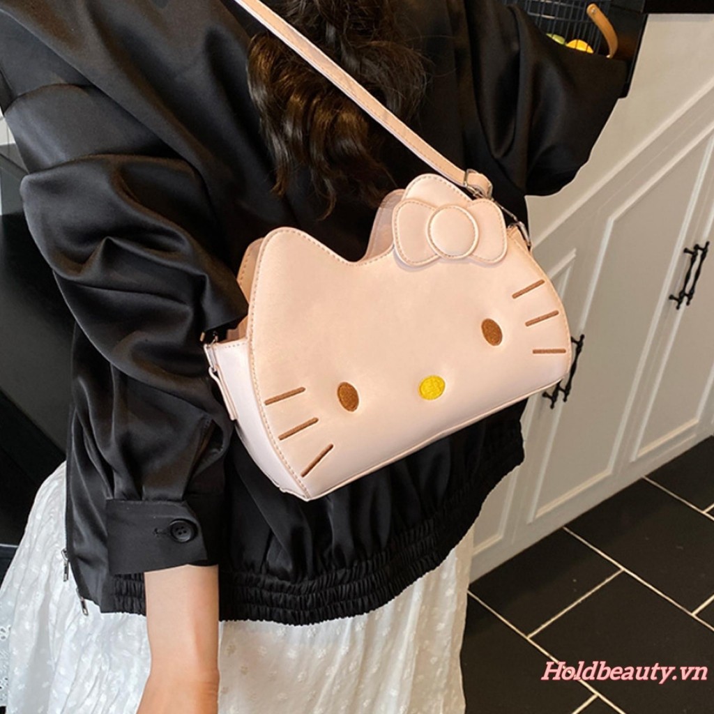 Túi đeo vai nữ Sanrio Hello Kitty Ví có khóa kéo Túi đeo chéo