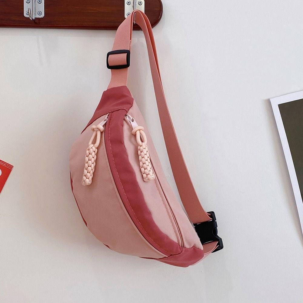 Túi đeo thắt lưng HOBBYIN, Túi đeo ngực nữ đa chức năng màu sắc phù hợp, Vải di động Giải trí Túi đeo thắt lưng chạy bộ dung tích lớn Thể thao