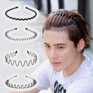 Unisex Sóng Tóc Chống Trơn Trượt Đầu Kim Loại Có Thể Điều Chỉnh Di Động Nhẹ Có Thể Tái Sử Dụng Cho Thể Thao Ngoài Trời Yoga