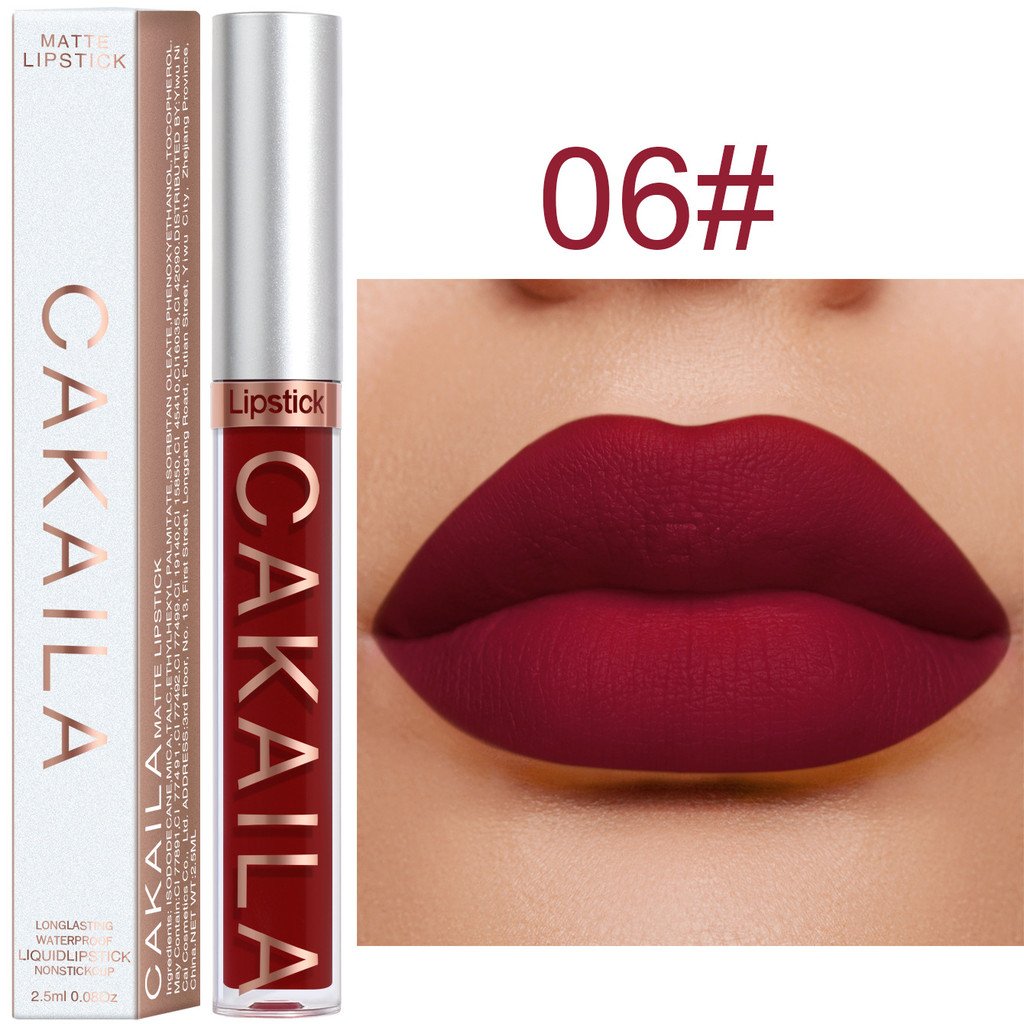 Son môi Velvet Matte Richly Pigmented Nuôi dưỡng & Son môi lâu trôi Sử dụng trang điểm mỹ phẩm