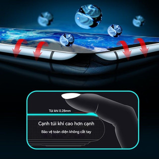 Kính cường lực iPhone đệm khí, chống sốc, siêu nét, chống ánh sáng xanh, cho iPhone 11 12 13 14 15 16 17 Pro Max 17 Air