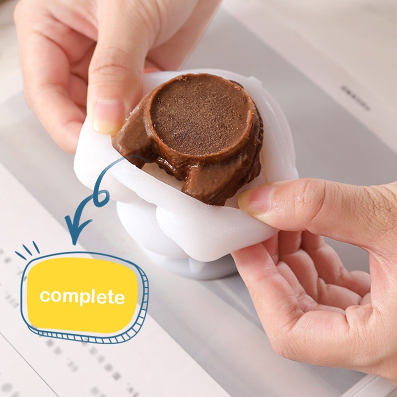 3D Gấu Bông Dễ Thương DIY Drink Juice Ice Cream Mold - Khuôn Làm Đá Silicon Thực Tế Gia Đình Có Thể Tái Sử Dụng
