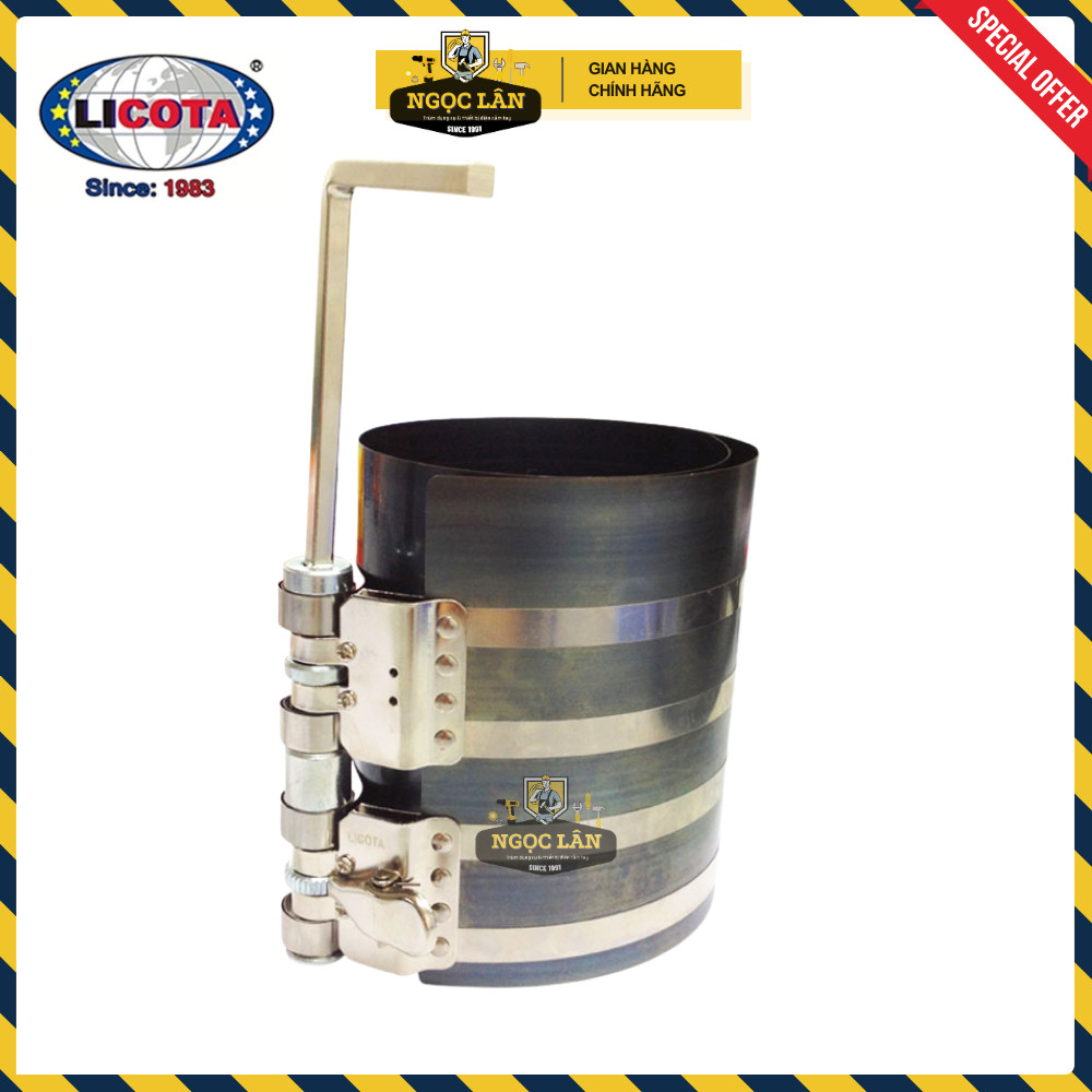 [Chính hãng] Cảo nén bạc, vô bạc Piston 6" (150mm) Licota ATA-0238 hàng Đài Loan cao cấp