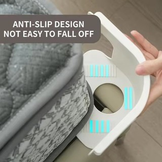 1 / 2 Chiếc Kẹp Ga Giường Có Thể Điều Chỉnh - DIY Vô Hình Chống Trơn Trượt Nệm Chống Chạy Chăn Cố Định Khóa