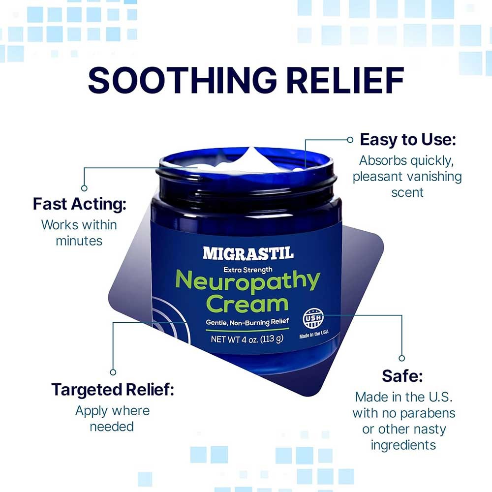 MIGRASTIL Soothing Neck and Shoulder Cream, 4 oz (113 g)