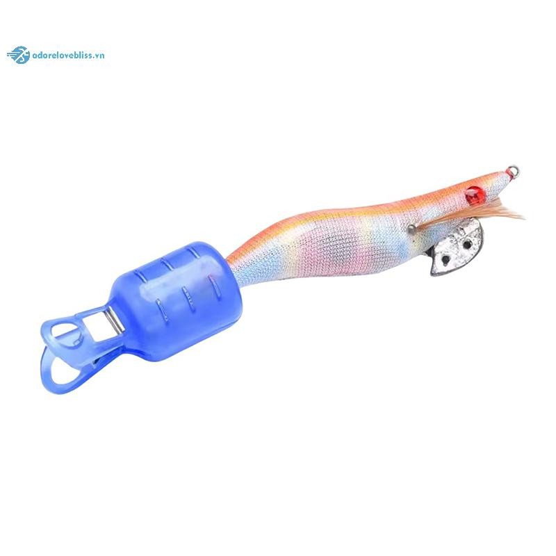 THÊM 10 Chiếc Mực Jig Móc Bảo Vệ Vỏ Bảo Quản Khóa Đuôi Móc Bao Câu Cá Jig Dụ An Toàn Nhựa Tay BSS