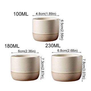 PENTAXZR Trà, Cốc Cà Phê Cổ Điển Tối Giản Phong Cách Nhật Bản, Cốc Nước Retro Gốm Espresso Cốc Văn Phòng