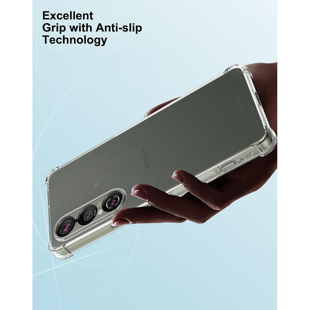 Dành Cho Sony Xperia 1 VII Vỏ Mềm Chống Sốc Pha Lê Gel Trong Suốt TPU Chống Sốc