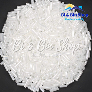 45g Cườm Khúc Ông Trúc Dài 7mm Màu Bóng Đính Kết Trang Phục Thời Trang