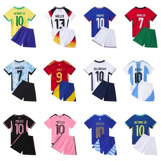 European Cup Jersey Children Harness Star Soccer Suit Set Baby Primary School Football Training Class Team Uniform Kindergarten r2Qn