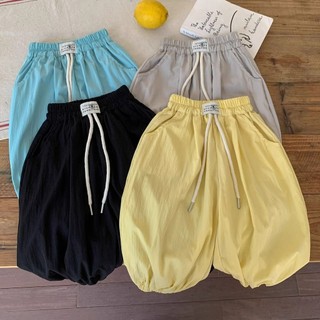 Quần chống muỗi mỏng mùa hè cho trẻ em, phong cách Hàn Quốc, quần thể thao thường ngày cho bé trai và bé gái, quần dài có dây rút cho trẻ em