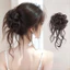 ITRUMPET Tóc Bun Móng Vuốt Kẹp, Tóc Xoăn Màu Đen Tự Nhiên Tóc Giả Tóc Dây, Thời Trang Lông Nâu Tổng Hợp Tóc Phụ Kiện Tóc