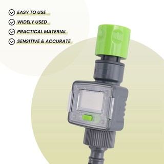 Máy đo lưu lượng nước kỹ thuật số IPX6 Ống tưới vườn ngoài trời Tính toán nước Tiêu thụ Lưu lượng nước Đầu nối ren 3 / 4 inch