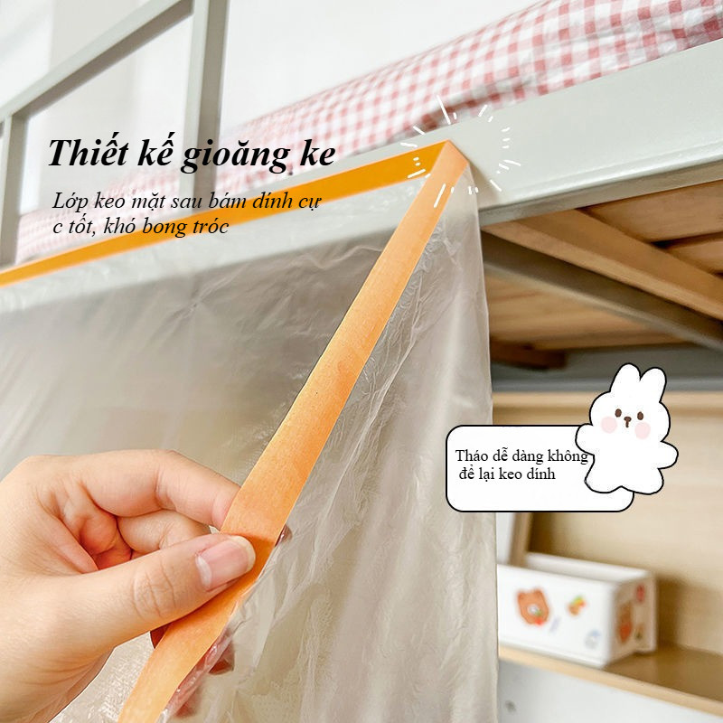 Màng Nilon che bụi đa năng, Nhiều kích cỡ có sẵn, ngăn bụi, che chắn sơn,  chống ẩm mốc, Có đầu dán dính