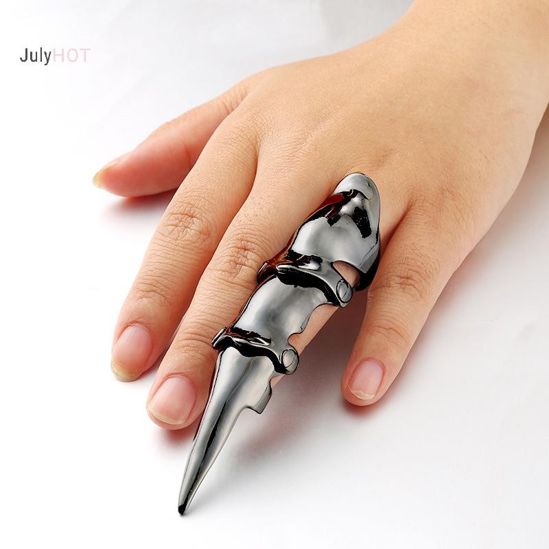 JULYHOT Nhẫn Punk Rồng Kim Loại Giáp Knuckle Khớp Full Ngón Tay Vòng Hoạt Động Gothic Thoáng Mát Mới Thời Trang Trang Sức Quà Tặng Massivedeals