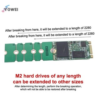 YOWEI M.2 SSD Adapter Card 2230 / 2242 / 2260 Đến 2280 Thẻ Chuyển Đa Năng Giá Nối Dài Bảng Nâng Thẻ Chuyển Đổi Thẻ VN