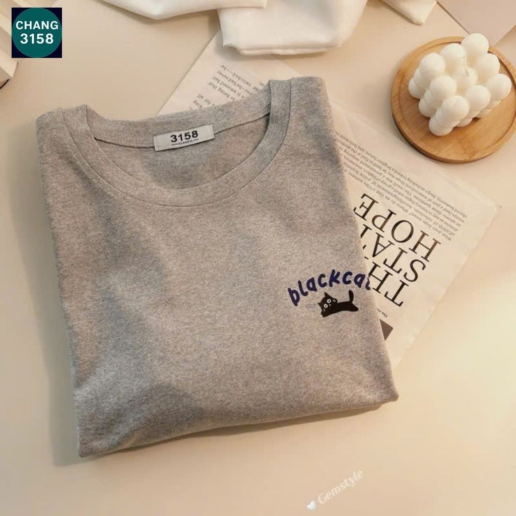 Áo phông form rộng tay lỡ chất vải cotton-chang3158