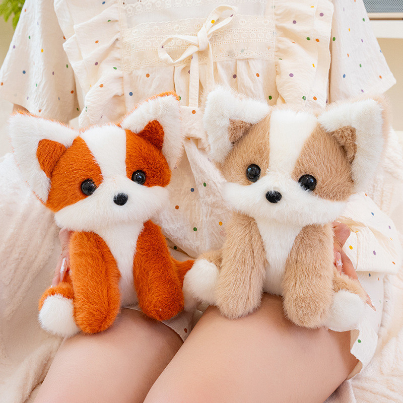 Rytanda Cáo Búp Bê Mô Phỏng Dễ Thương Mèo Gối Chó Husky Mềm Động Vật Đồ Chơi Trẻ Em Làm Dịu Bạn Gái Sinh Nhật Quà Tặng Giáng Sinh Trang Trí Phòng Ngủ