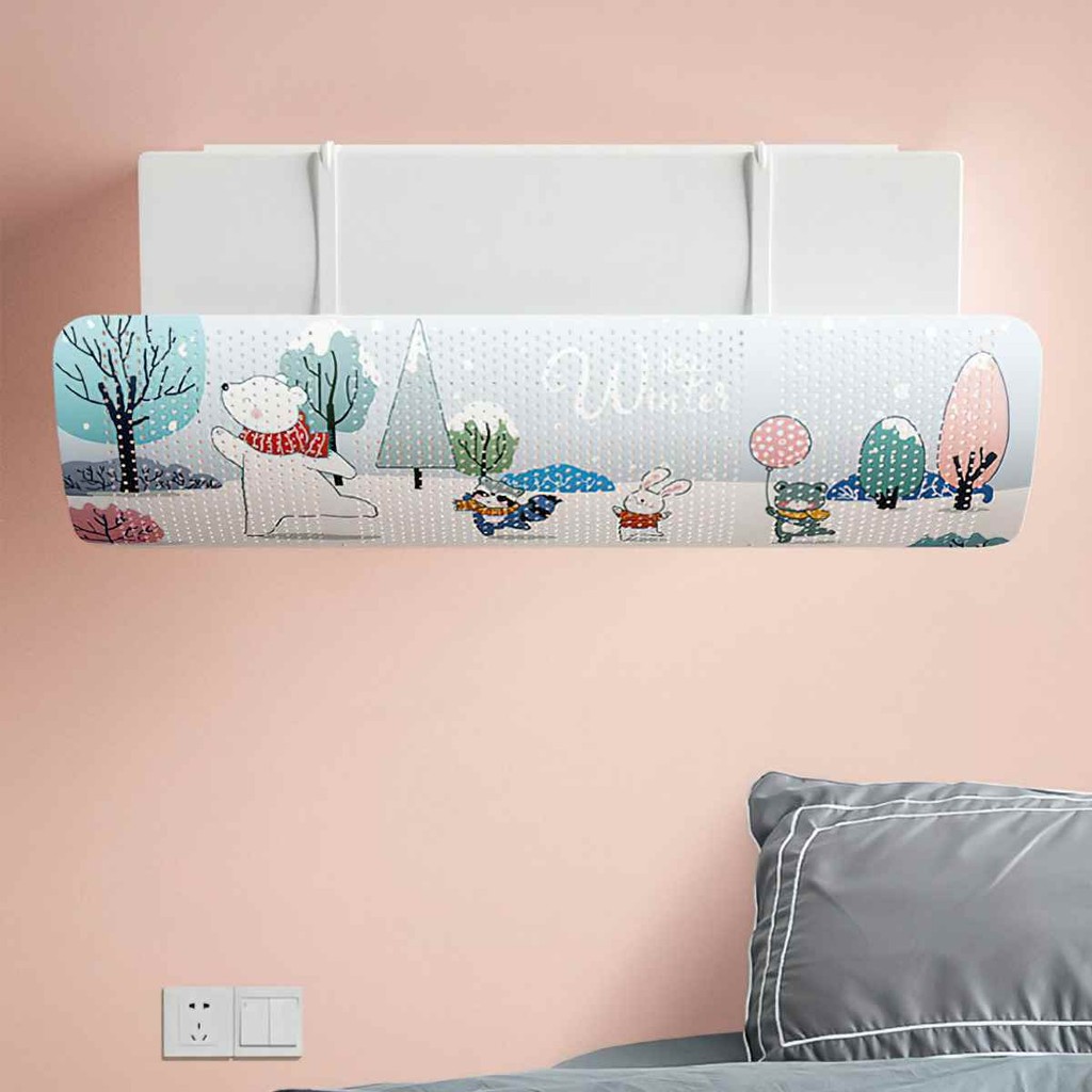 Tắm Chắn Gió Điều Hòa Cao Cấp Hòa Xoay 180 Độ, Điều Chỉnh Kích Thước Tùy Ý, Tấm Chắn Máy Lạnh Đảo Hướng Gió