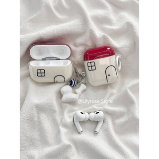 Ốp lưng cho AirPods 4 [2024] AirPods Pro2 Pro 3 2 1 Apple Bảo vệ tai nghe không dây TPU Red House