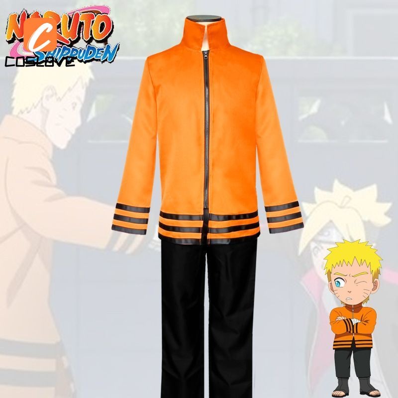 Anime NARUTO Boruto Cosplay Quần Áo Vàng Top Trang Phục Dành Cho Người Lớn Ninja Cosplay Đồng Phục Tiệc Halloween Biểu Diễn Sân Khấu