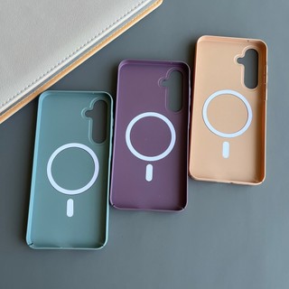 Ốp Điện Thoại Cuộn Dây Từ Tính Mạnh Mẽ Cho Samsung S25 A56 A55 A54 A53 A52 A36 A35 A34 A26 A25 A24 A16 A15 A06 A05S S24 S23 S22 S21 Ultra Plus FE Vỏ Nhựa Cứng