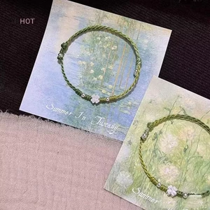 JULYHOT Xanh Bốn Lá Cỏ Ba Lá Handmade Dây Vòng Tay Tinh Tế May Mắn Lắc Tay Trang Sức Quà Tặng Massivedeals