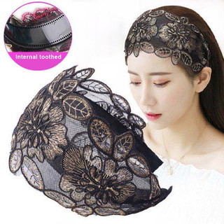 Băng đô rộng vành dành cho nữ Mũ đội đầu chống trượt có răng Thích hợp để trang trí tóc