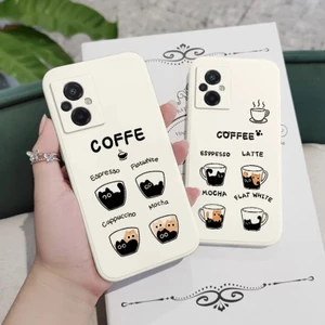 Cà Phê Mèo Dễ Thương Ốp Lưng Điện Thoại OPPO A5Pro A3Pro A3X Reno 13 Pro 13F Find X8 Pro Ốp Lưng Silicon Mềm Chống Sốc
