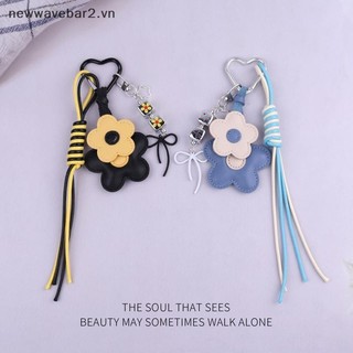 [Mới] Ins Style Dễ Thương Thời Trang Da Hoa Móc Khóa Dây Sáng Tạo Móc Khóa Cho Bé Gái Túi Mặt Dây Chuyền.
